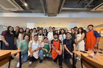 A group class with college students