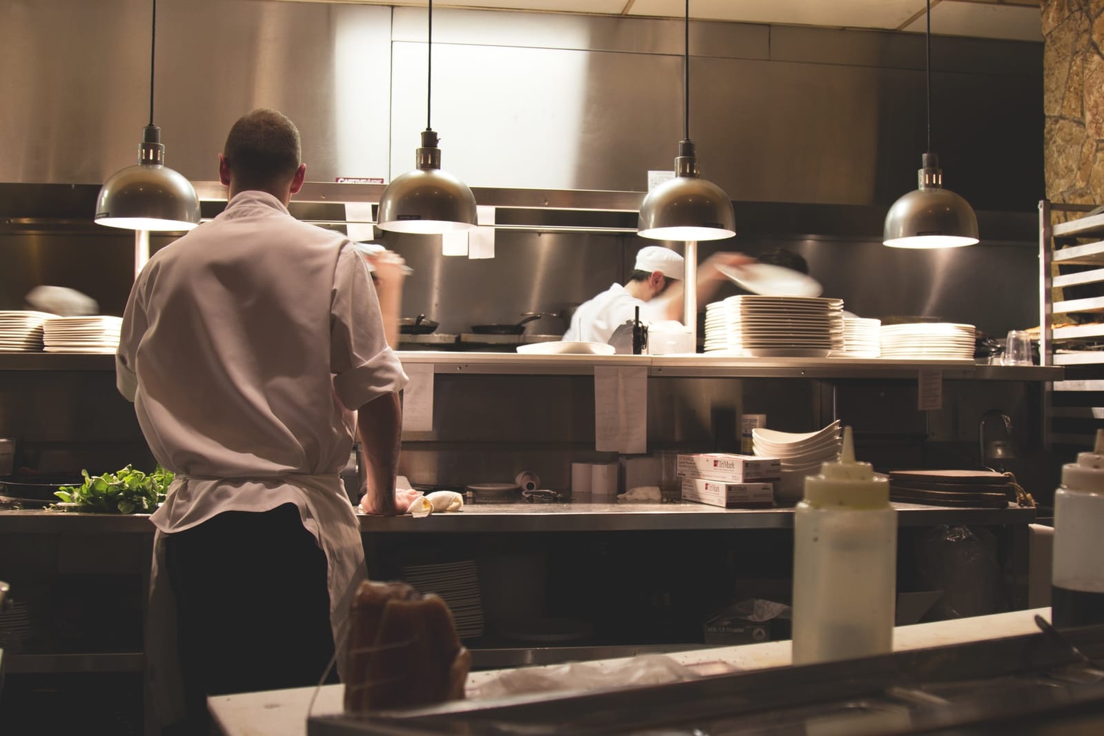 A French restaurant kitchen