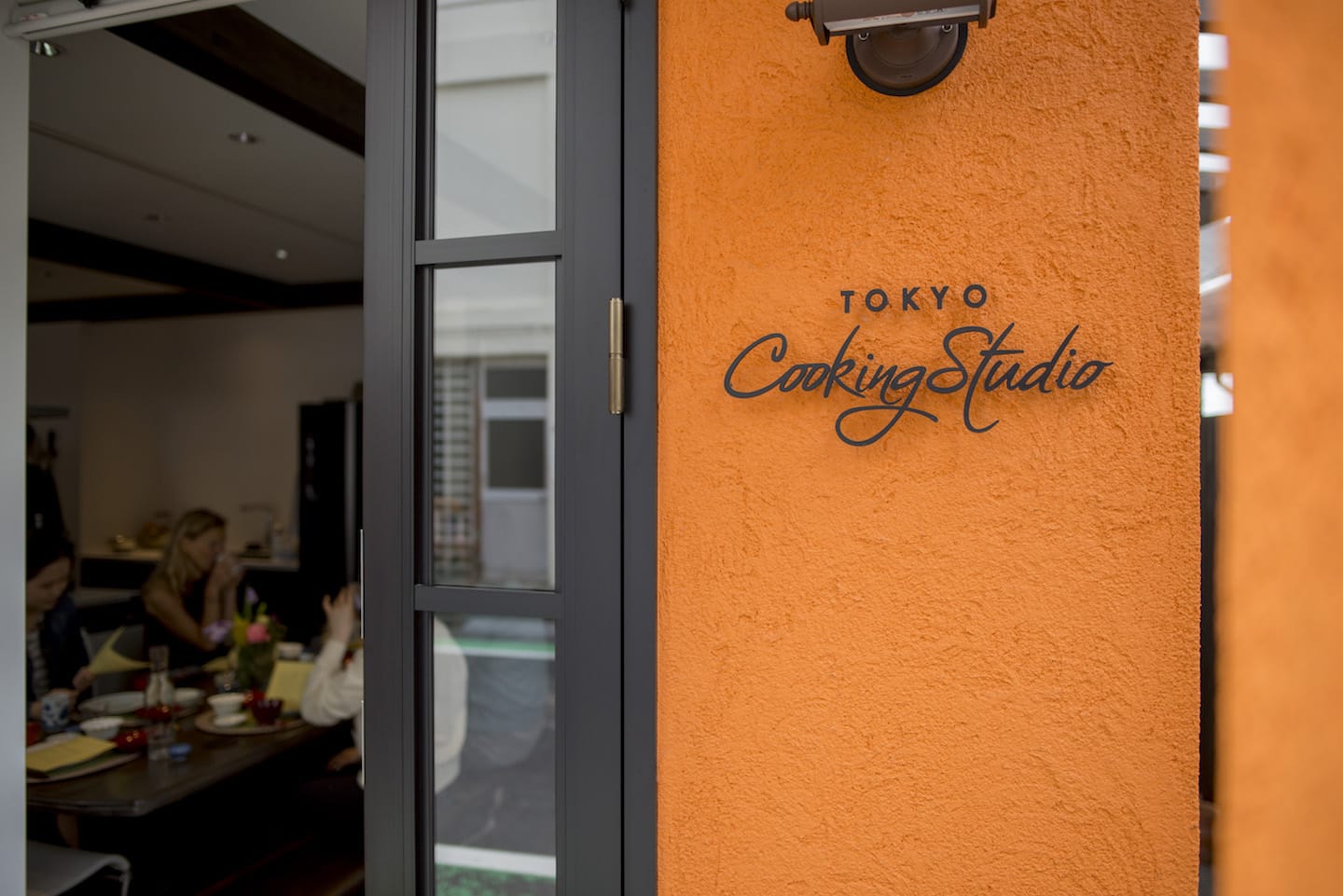 The entrance of Tokyo Cooking Studio in Tomigaya