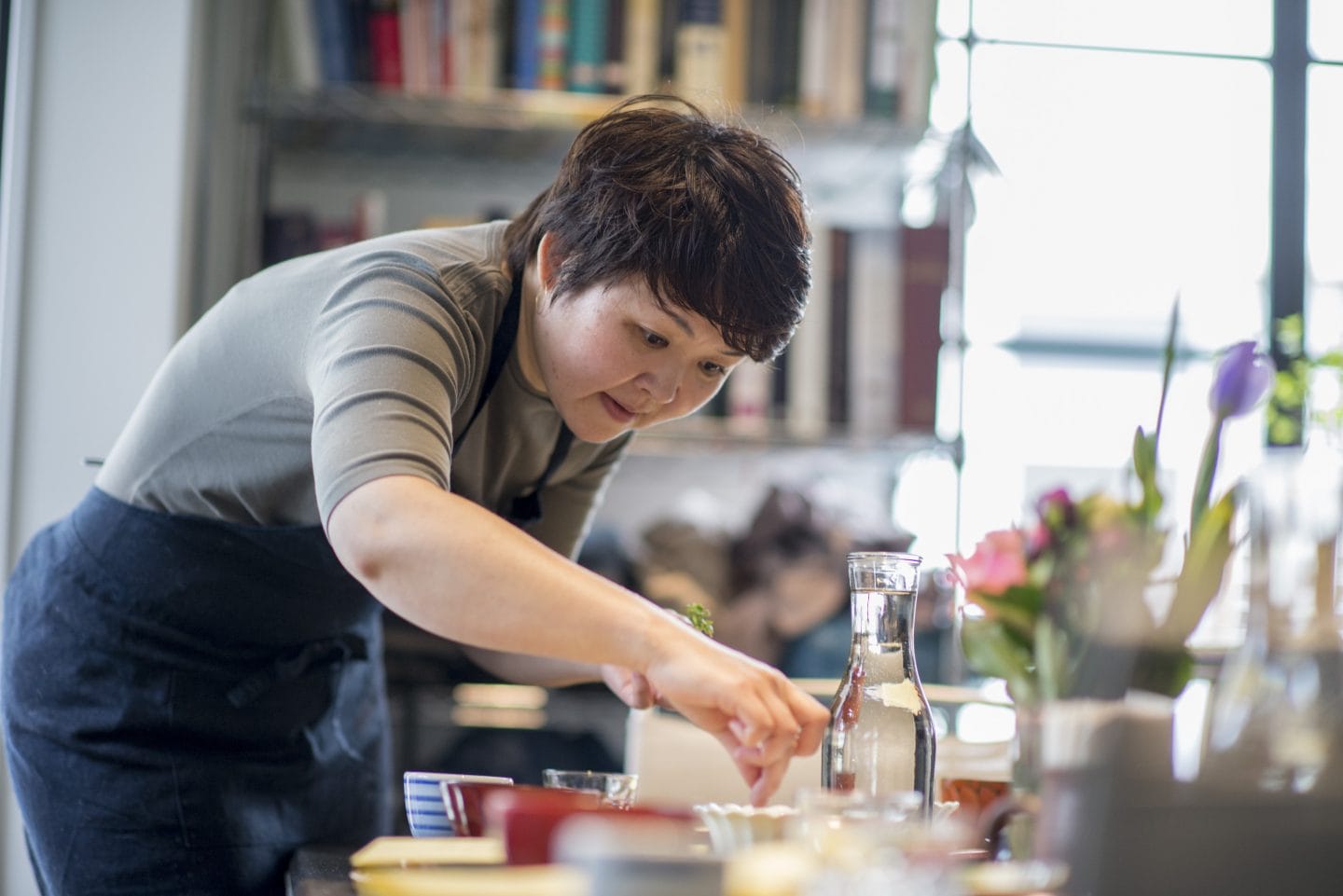 The studio kitchen, a converted garage in Tomigaya